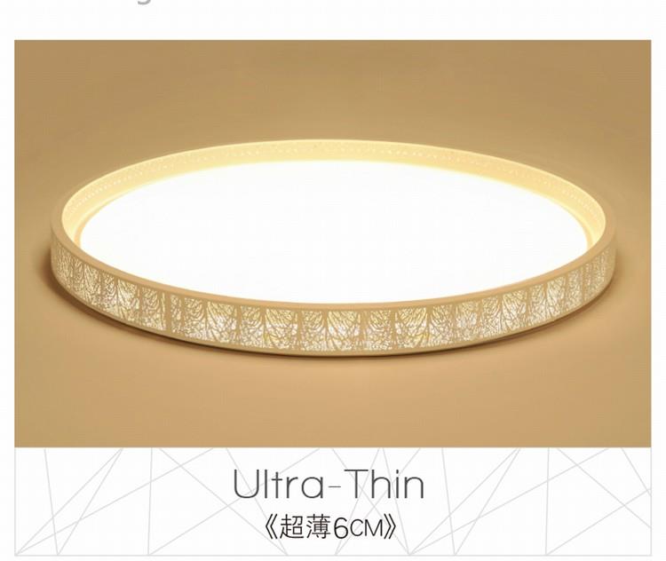 圆形超薄卧室客厅吸顶灯led无极调光灯具 白光 直径45cm_3